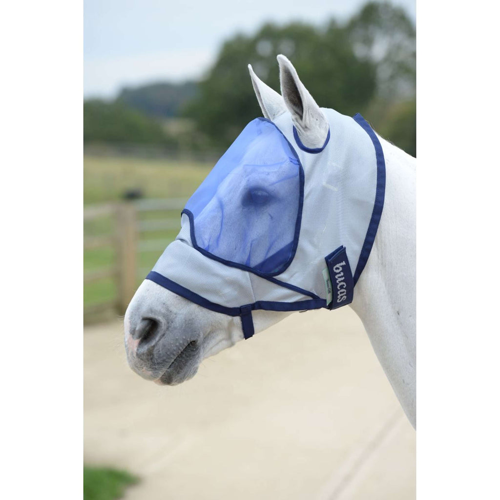 Bucas Buzz-Off Vliegenmasker Delux Blue