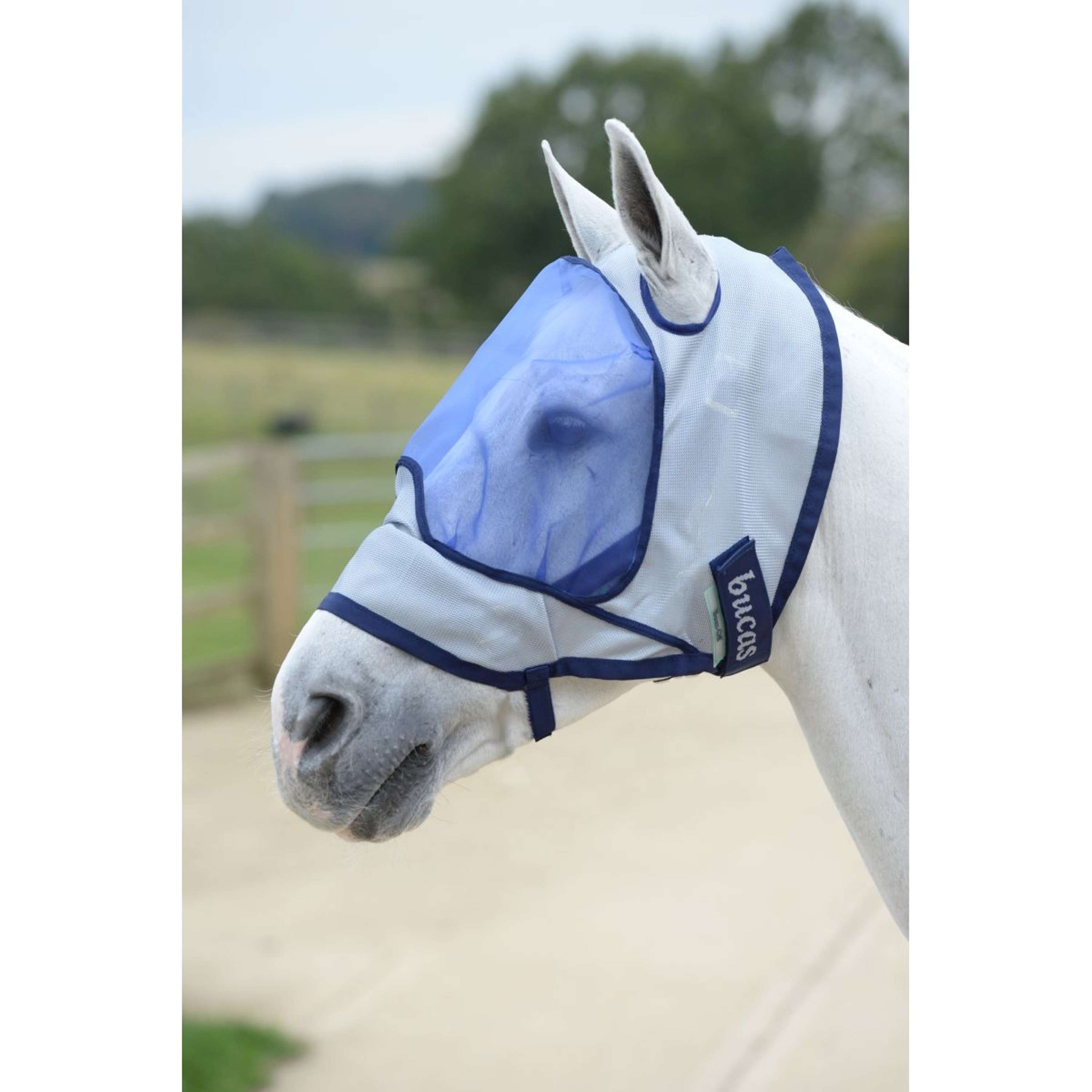 Bucas Buzz-Off Vliegenmasker Delux Blue