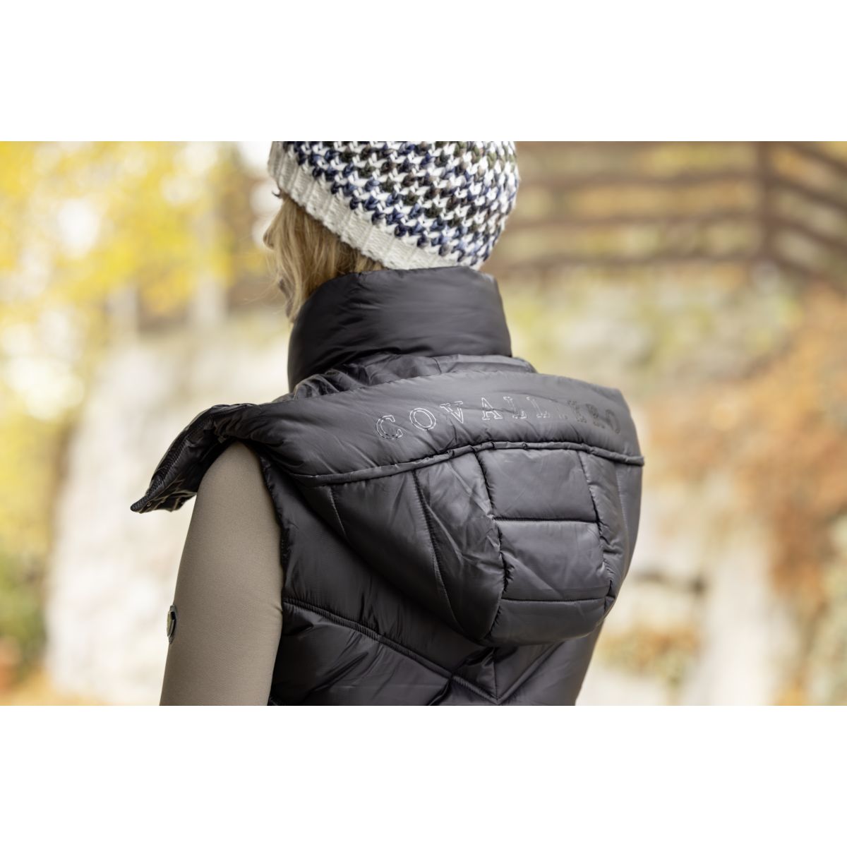 Covalliero Bodywarmer AW24 Lang Zwart