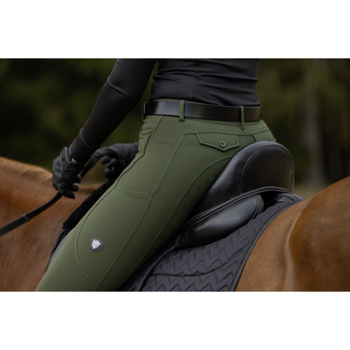 Covalliero Rijbroek AW24 Grip Opal Green