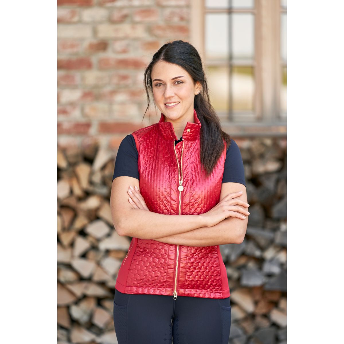 Covalliero Bodywarmer Combi Chili Pepper