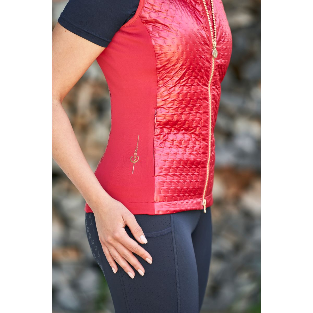 Covalliero Bodywarmer Combi Chili Pepper