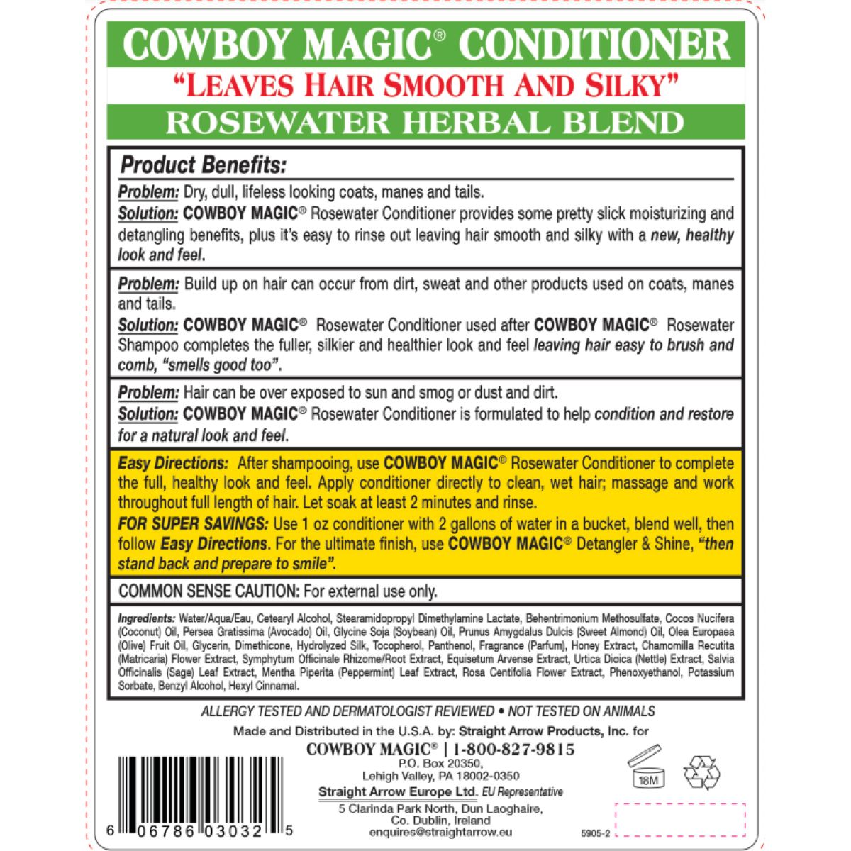 Cowboy Magic Rosewater Conditioner