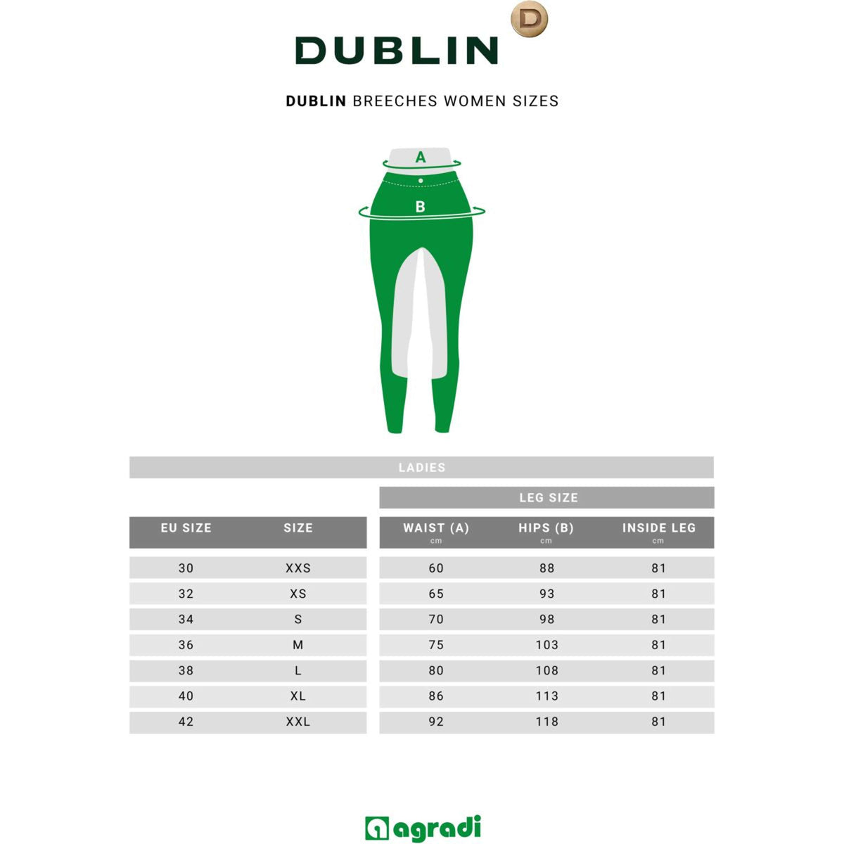 Dublin Rijbroek Supa-Fit Zip Up Knee Patch Jodhpurs Beige