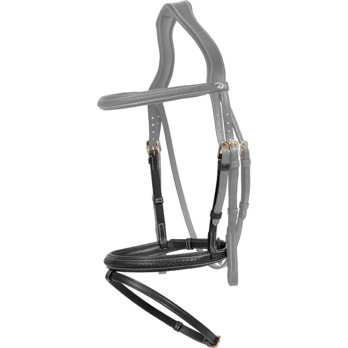 Dyon Neusriem Gewoven Zwart