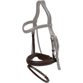 Dyon Neusriem Pull-Back Gevlochten Bruin