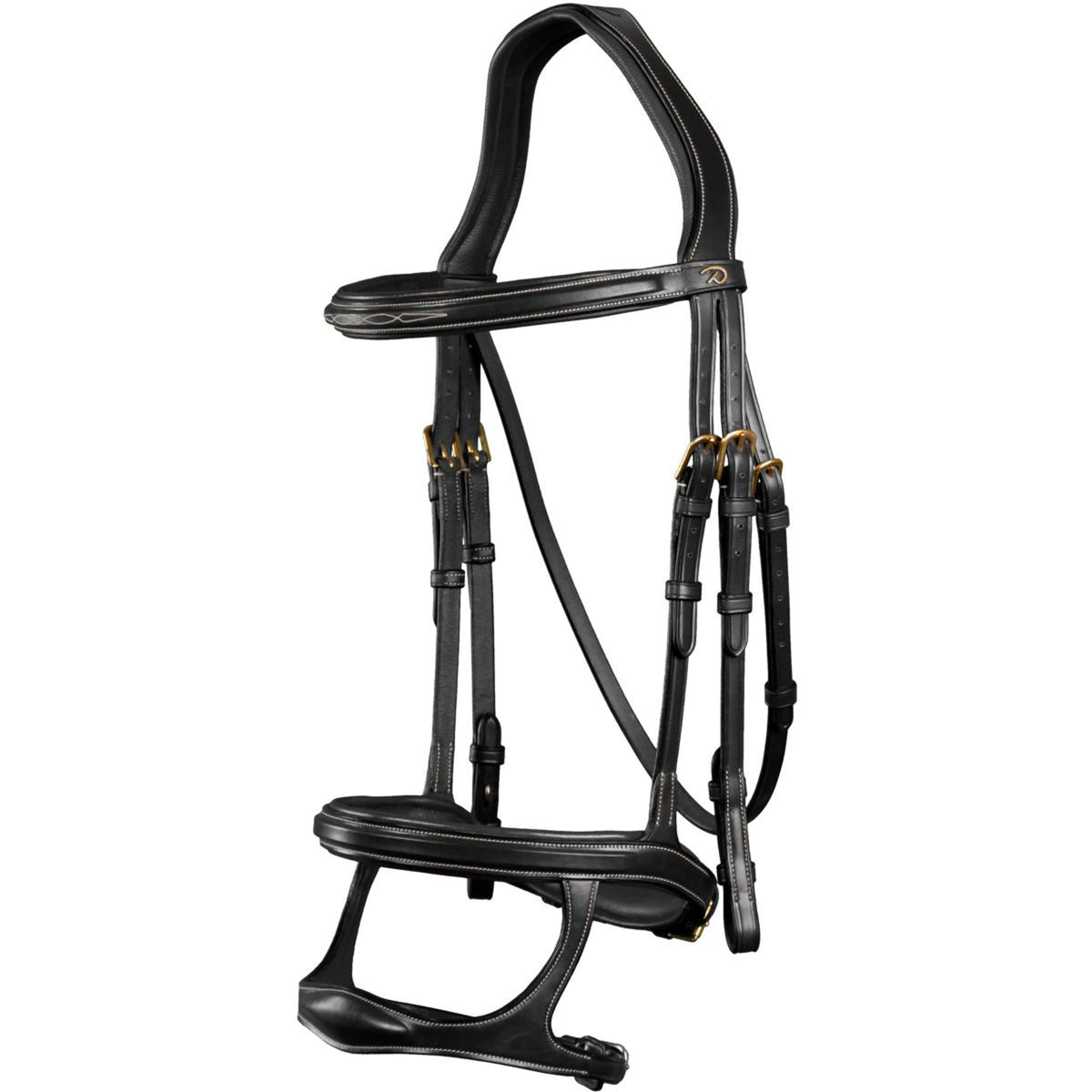 Dyon Hoofdstel Dubbele Neusriem Zwart