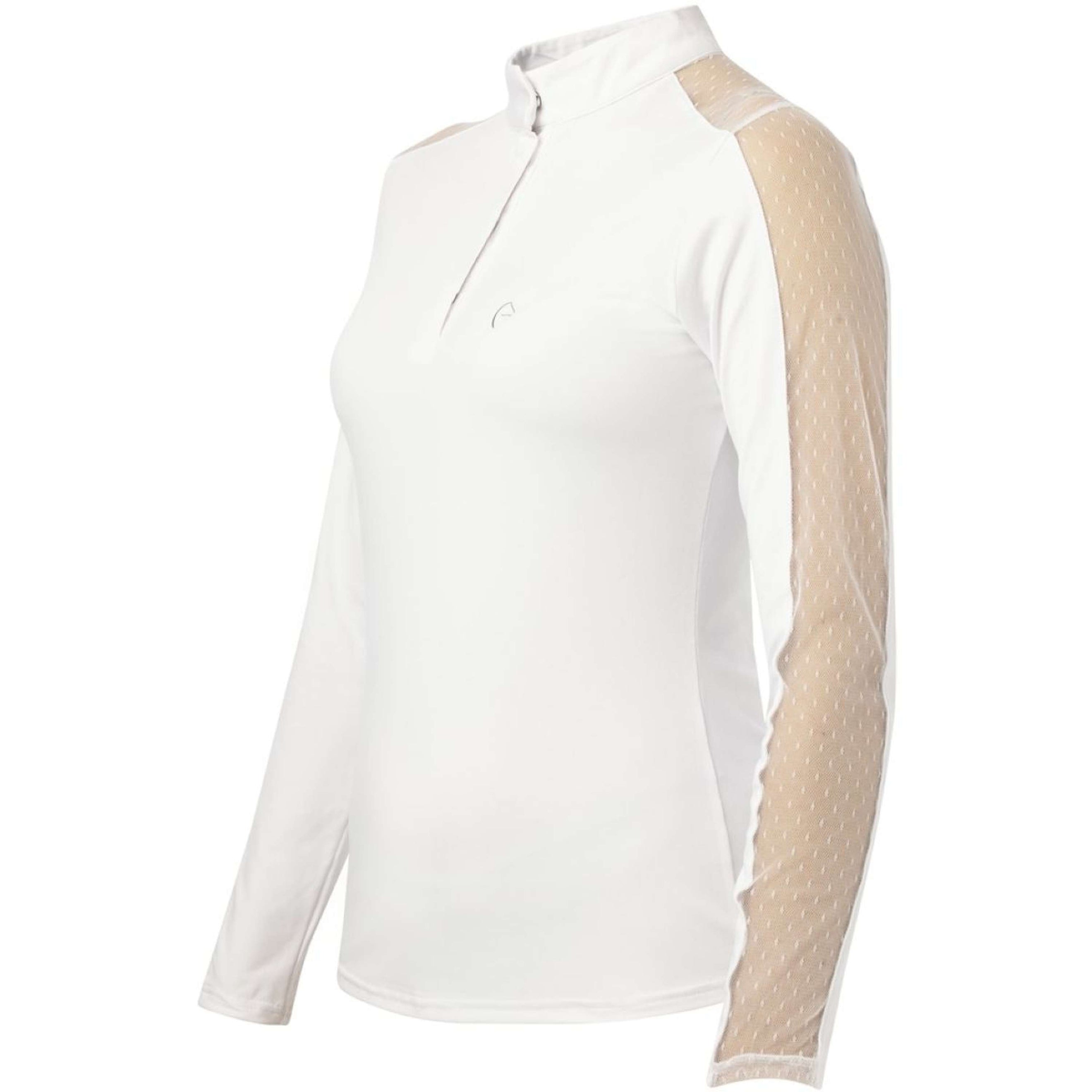 EQUITHÈME Wedstrijdshirt Pekin Lange Mouwen Wit EQUITHÈME Wedstrijdshirt Pekin Lange Mouwen Wit