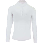 EQUITHÈME Wedstrijdshirt Pekin Lange Mouwen Wit