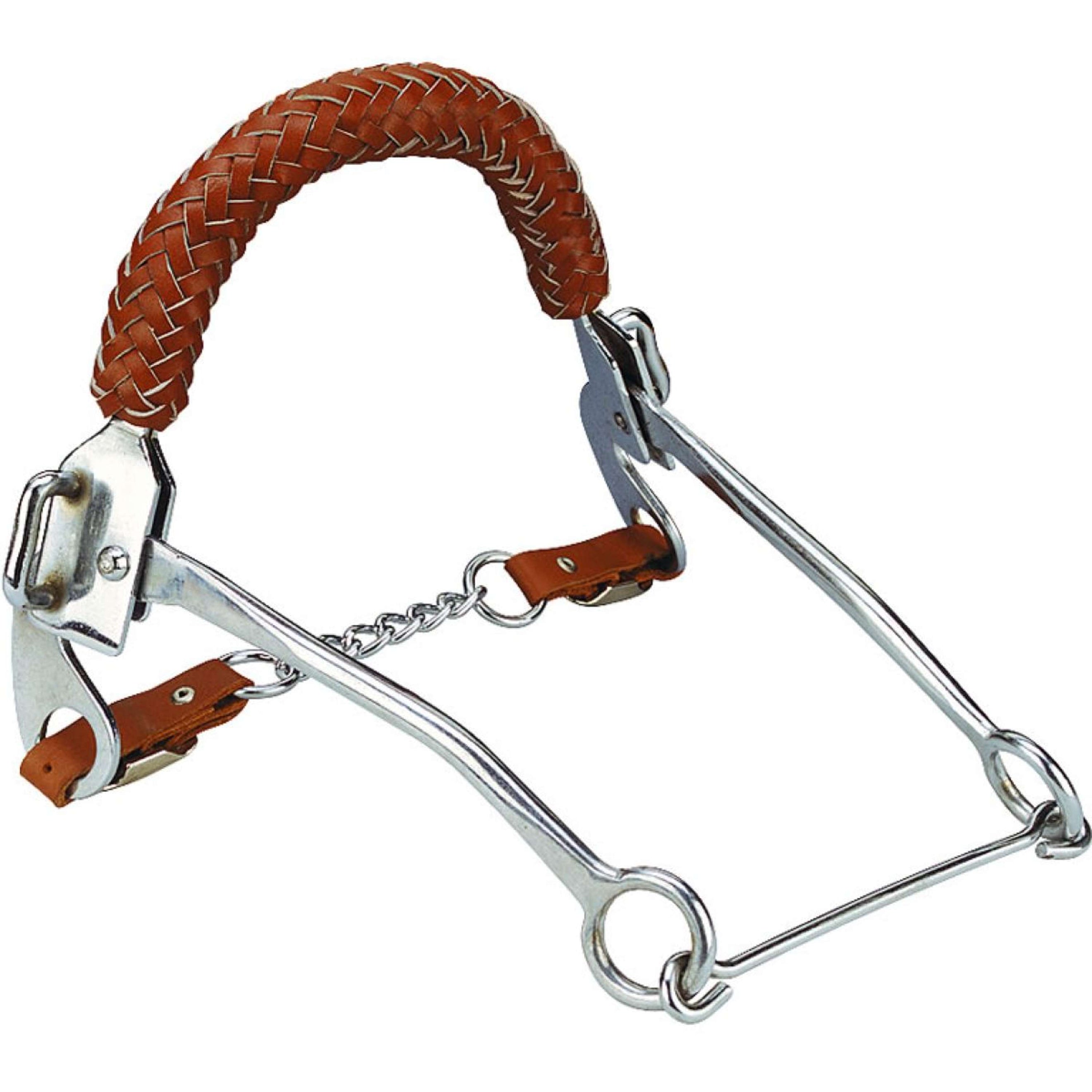 Feeling Hackamore met Gevlochten Leer Feeling Hackamore met Gevlochten Leer