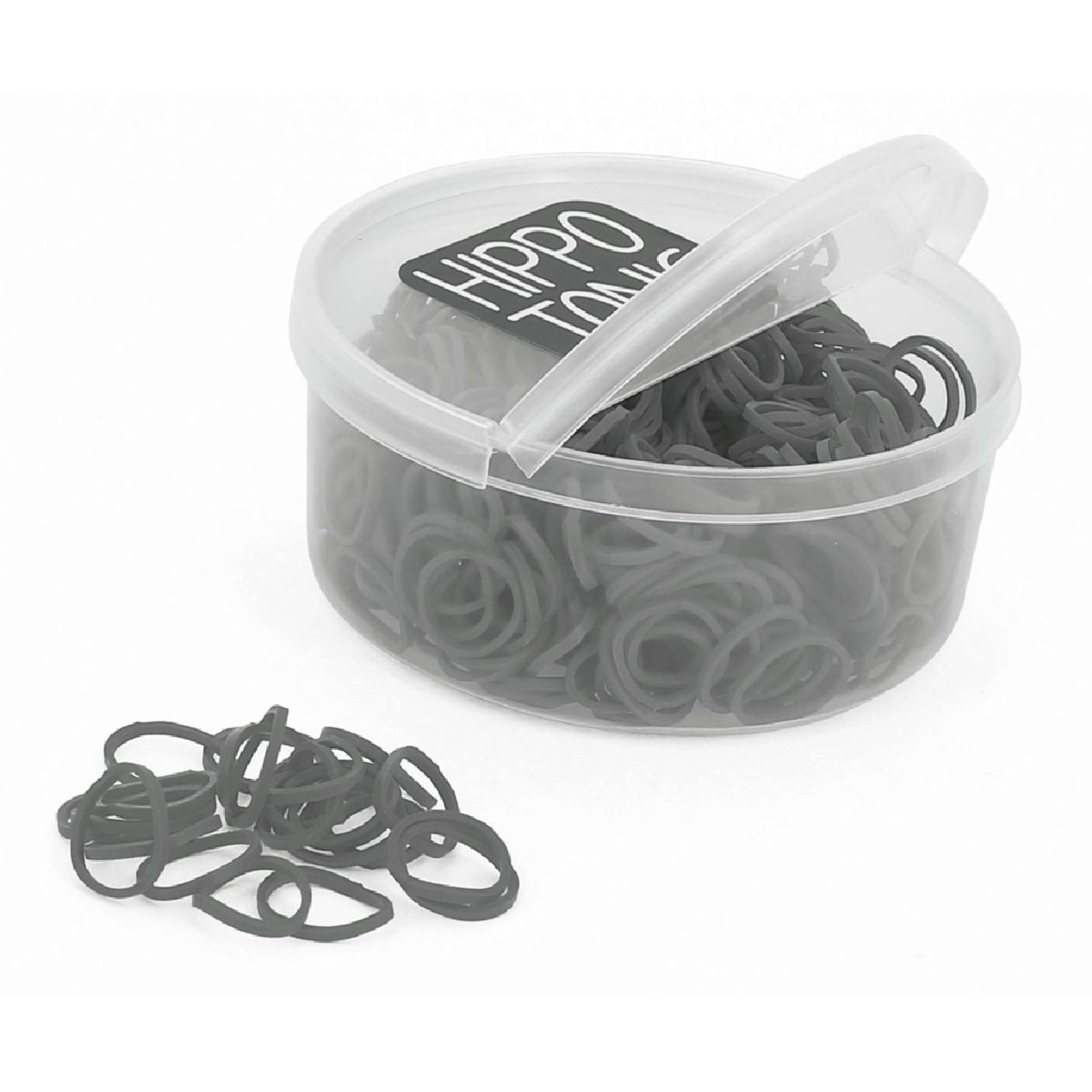 Hippotonic Elastiekjes 500st Zwart Hippotonic Elastiekjes 500st Zwart