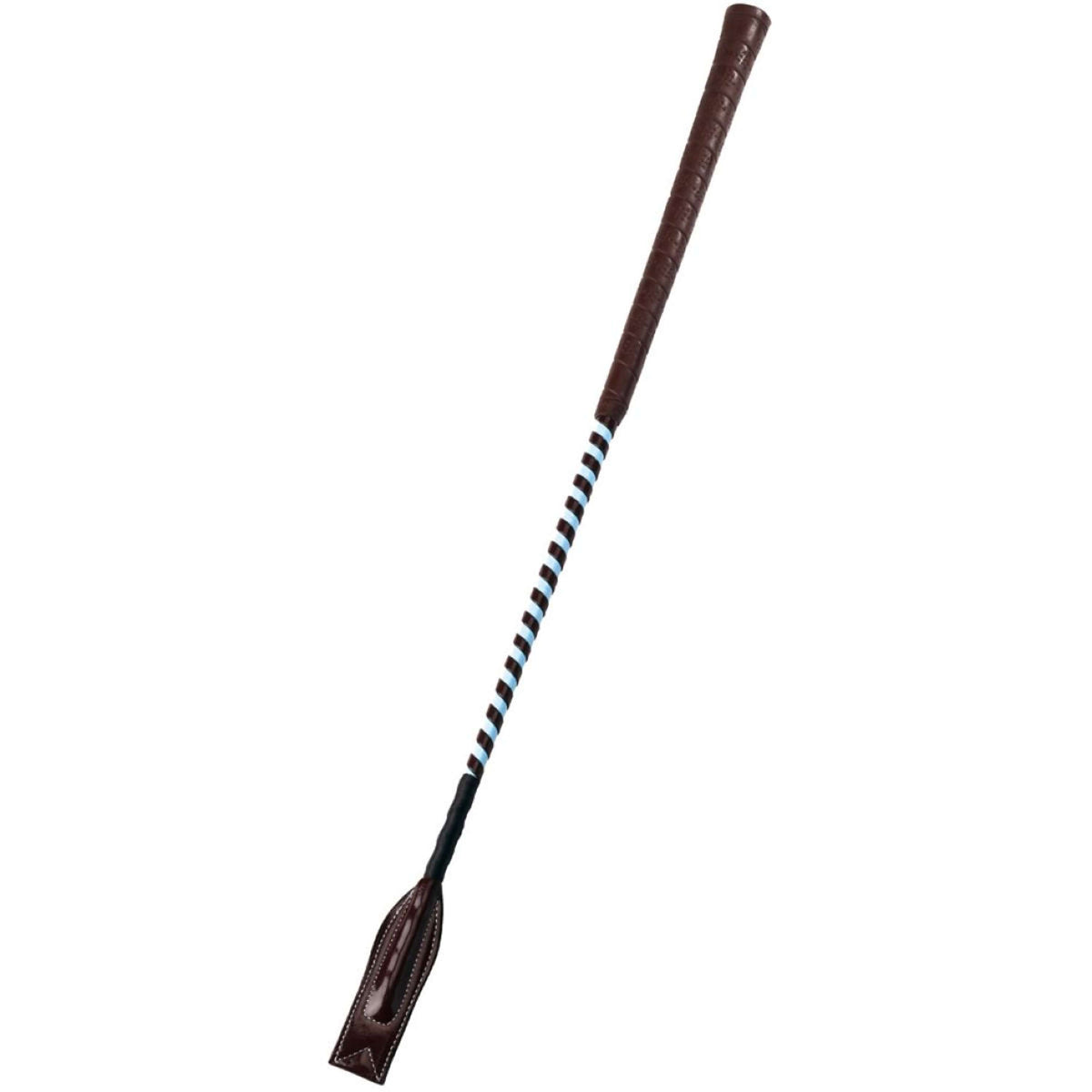 Whip & Go Wedstrijdzweep Licht Blauw/Choco