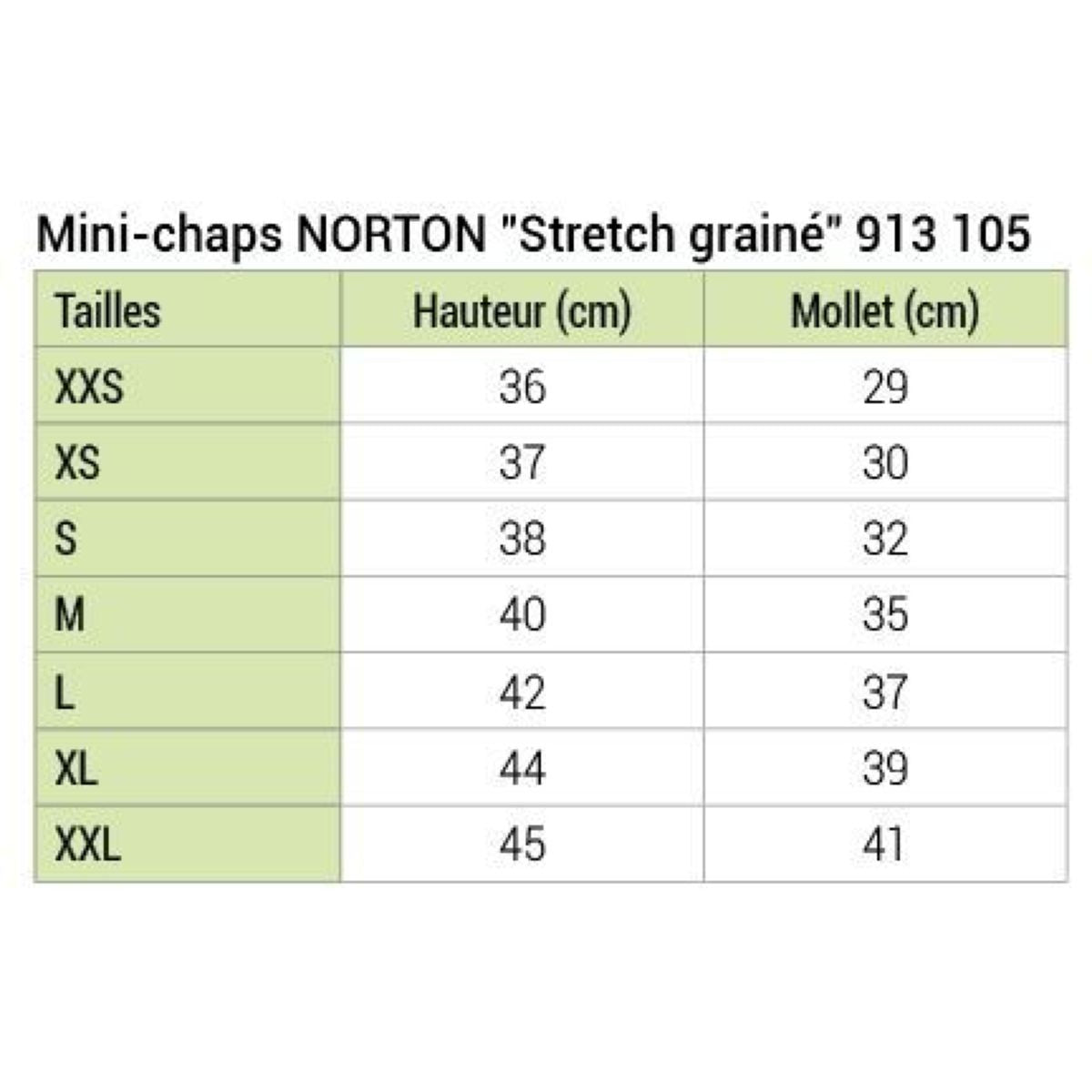 Norton Minichaps Stretch Grain Bruin