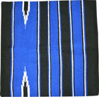 Randol's Navajo Show Blanket Katoen Zwart/Koningsblauw/Wit