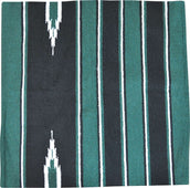 Randol's Navajo Show Blanket Katoen Groen/Zwart/Wit