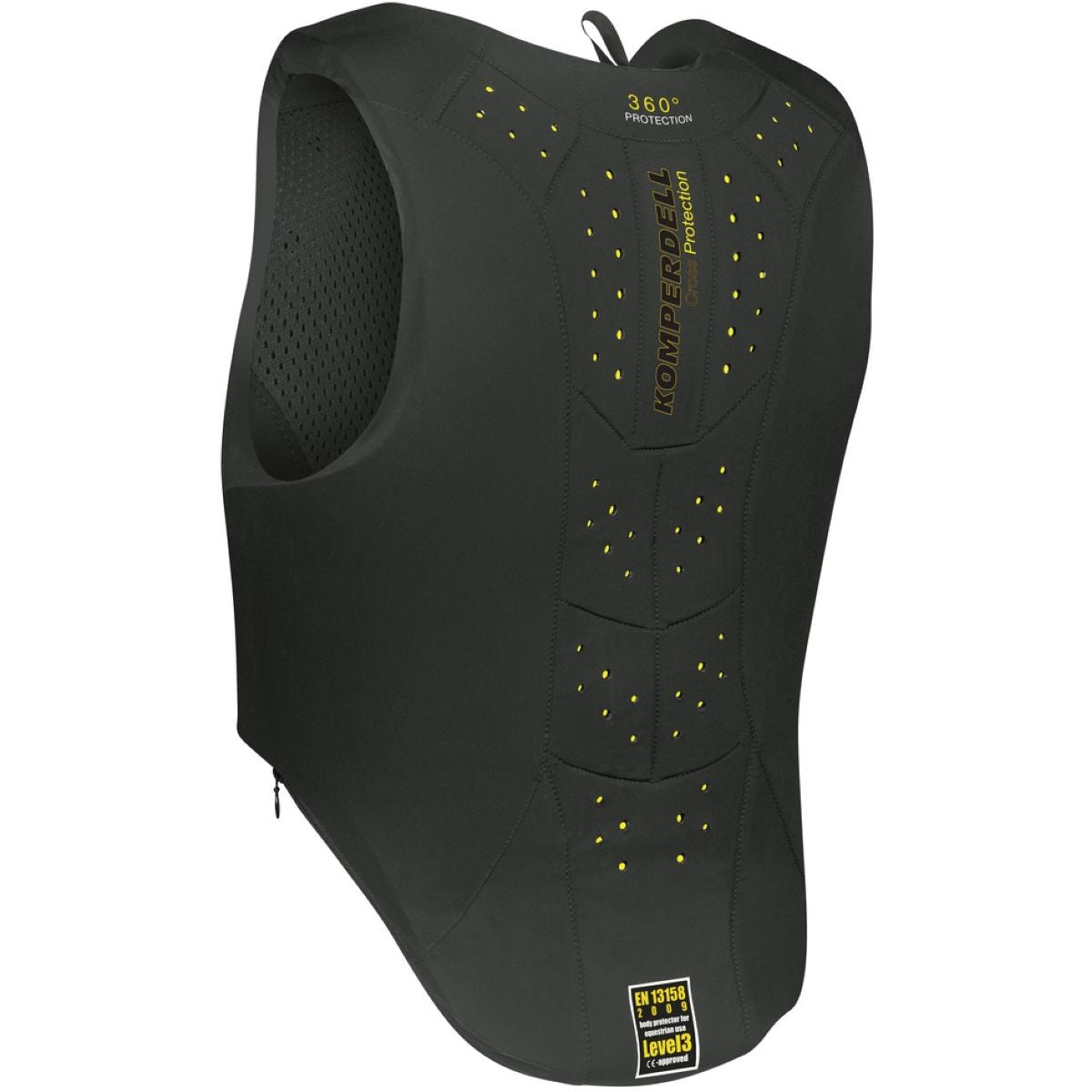 Komperdell Bodyprotector Frontzip Junior Zwart