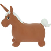 Equi-kids Skippybal Unicorn Bruin/Wit