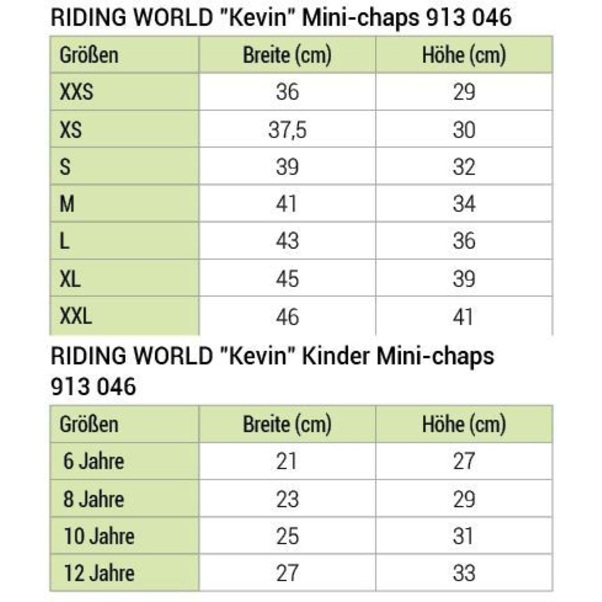 Riding World Minichaps Kevin Kids Zwart