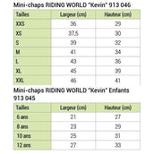 Riding World Minichaps Kevin Kids Zwart