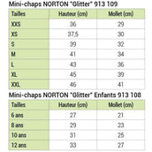 Norton Minichaps Glitter Zwart