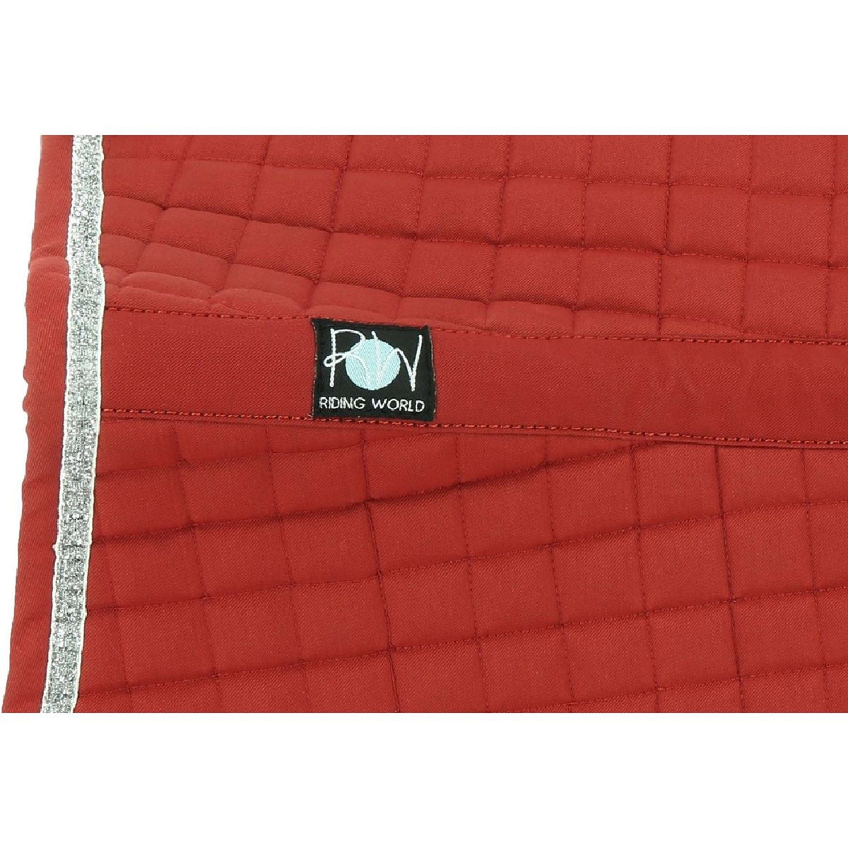 Riding World Zadeldekje Girly Rood