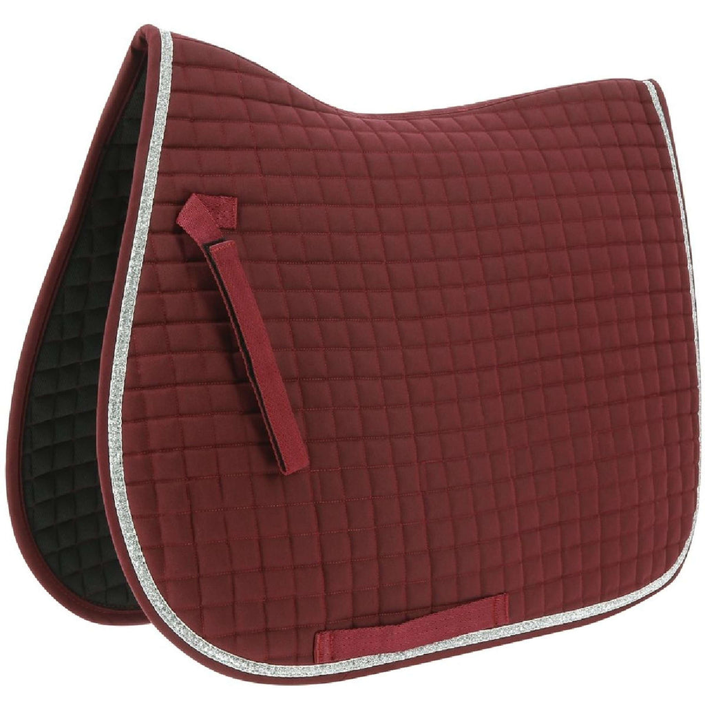 Riding World Zadeldekje Girly Bordeaux