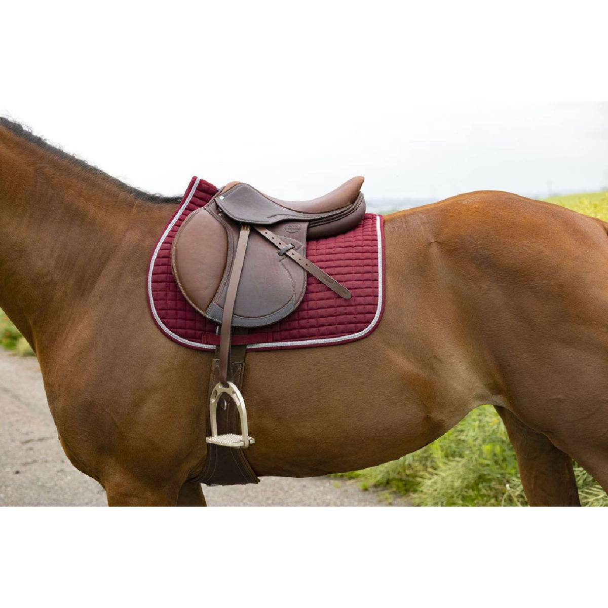 Riding World Zadeldekje Girly Bordeaux