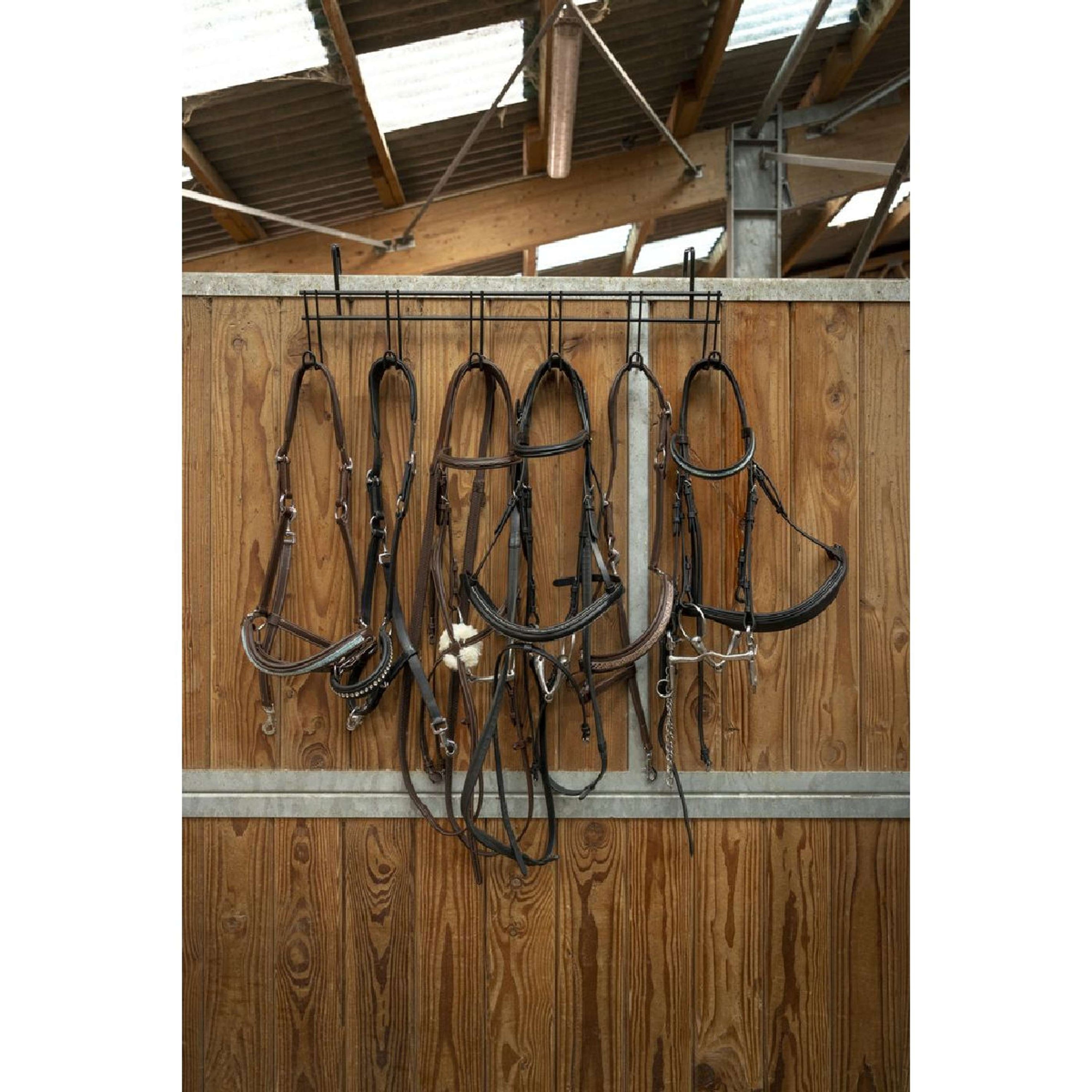 Hippotonic Hoofdstelhanger met 6 Haken Zwart Hippotonic Hoofdstelhanger met 6 Haken Zwart