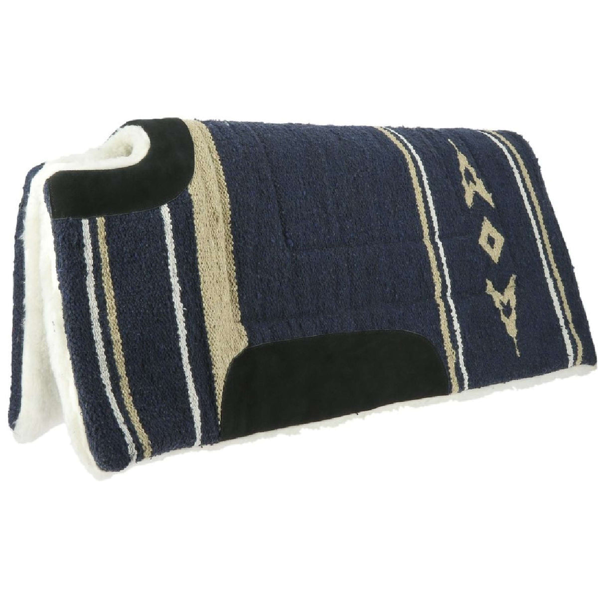 Westride Zadelpad Navajo met Schoftuitsparing Blauw