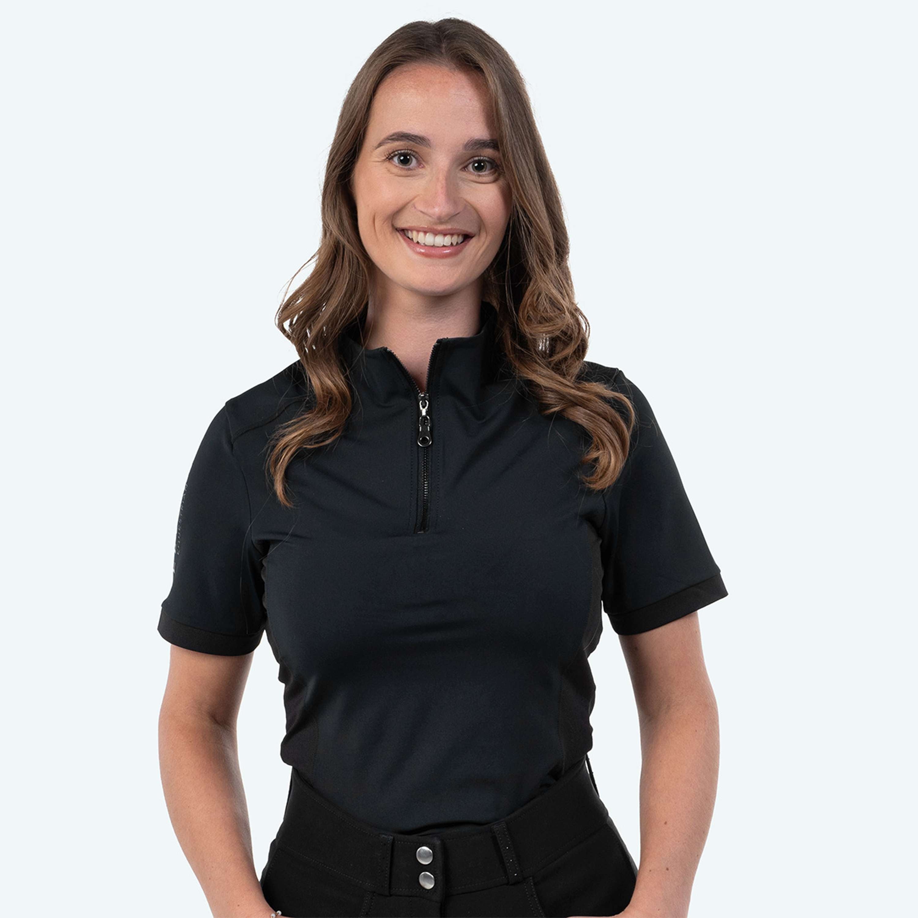 Elvera Equestrian Trainingsshirt EEVexa Korte Mouw Zwart