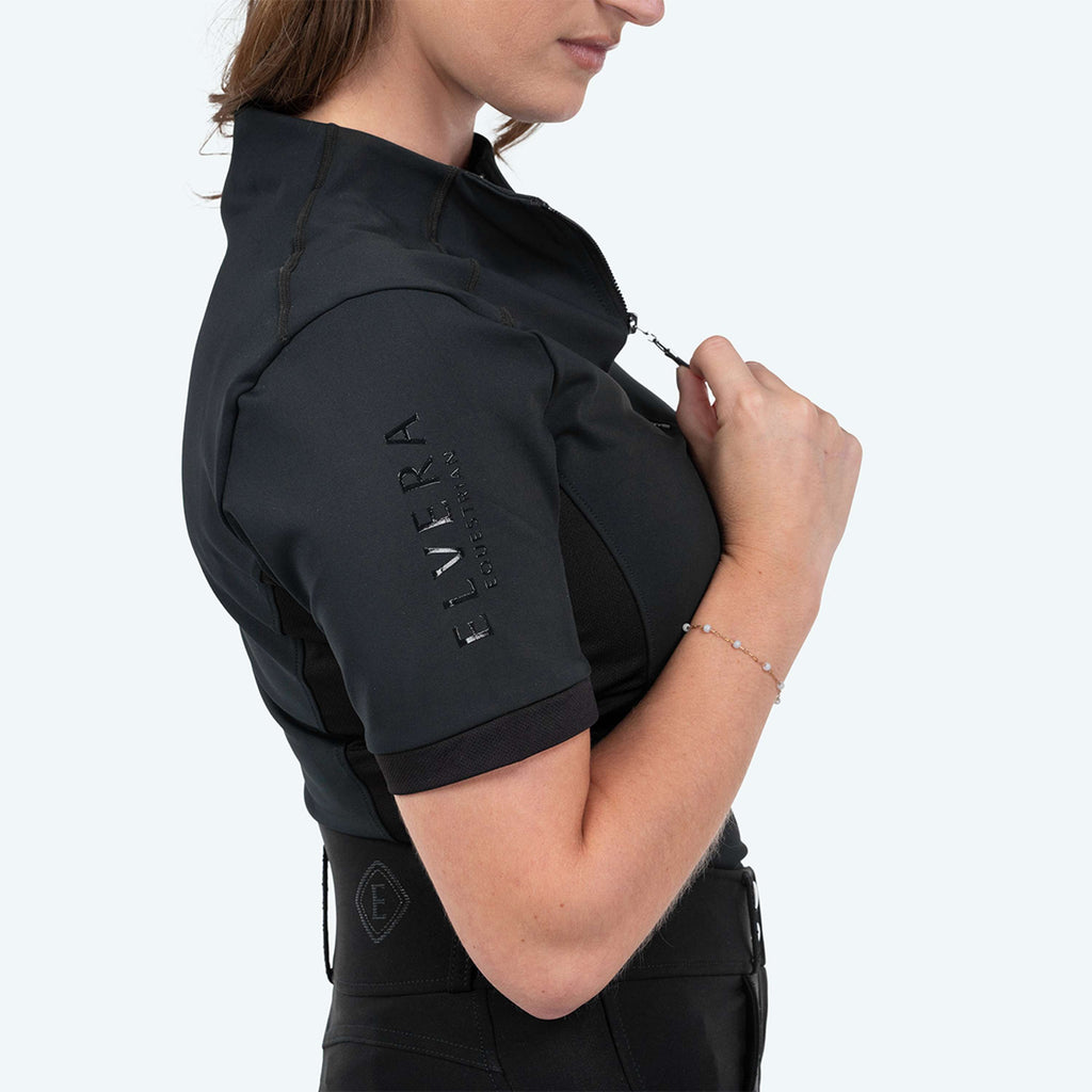 Elvera Equestrian Trainingsshirt EEVexa Korte Mouw Zwart