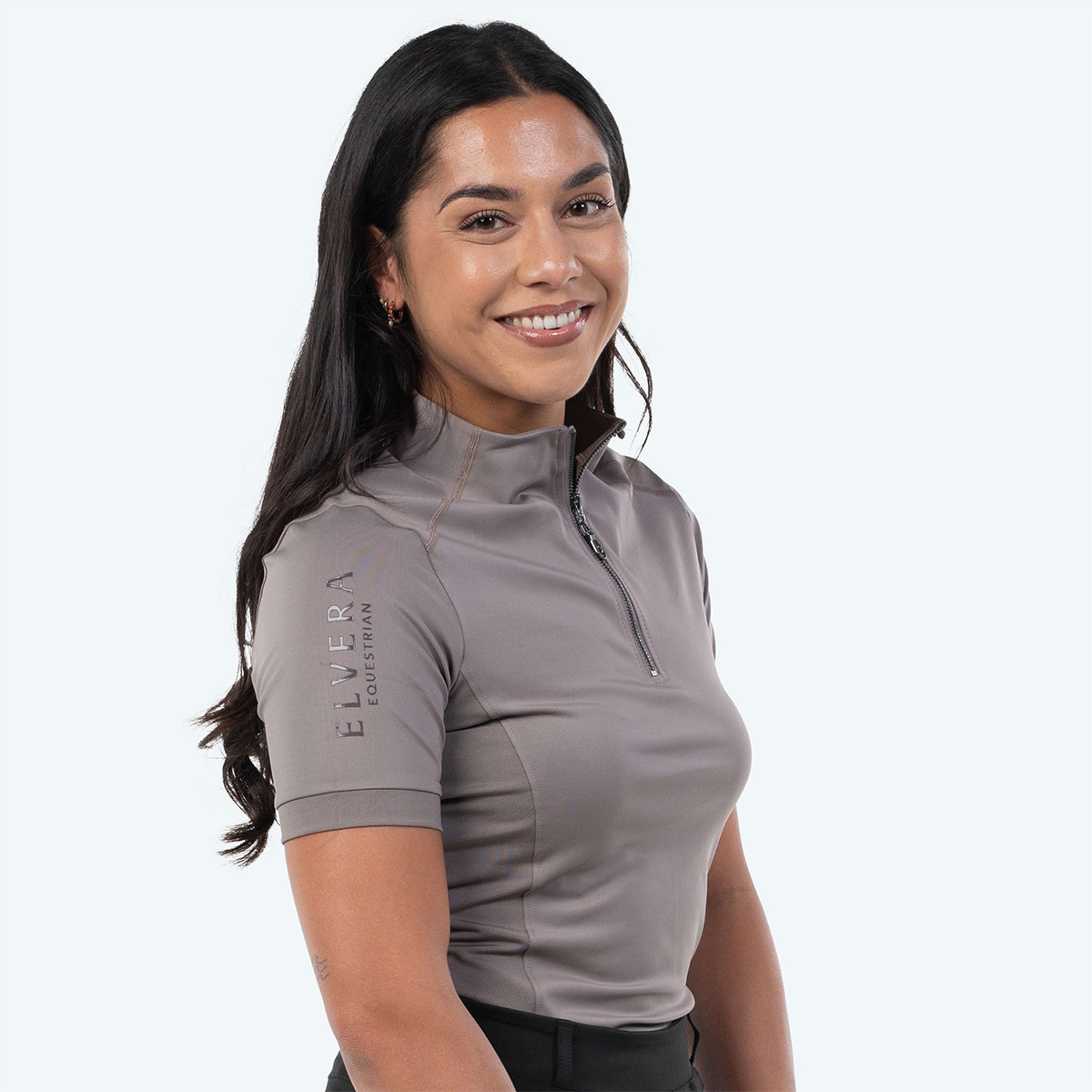 Elvera Equestrian Trainingsshirt EEVexa Korte Mouw Walnuss