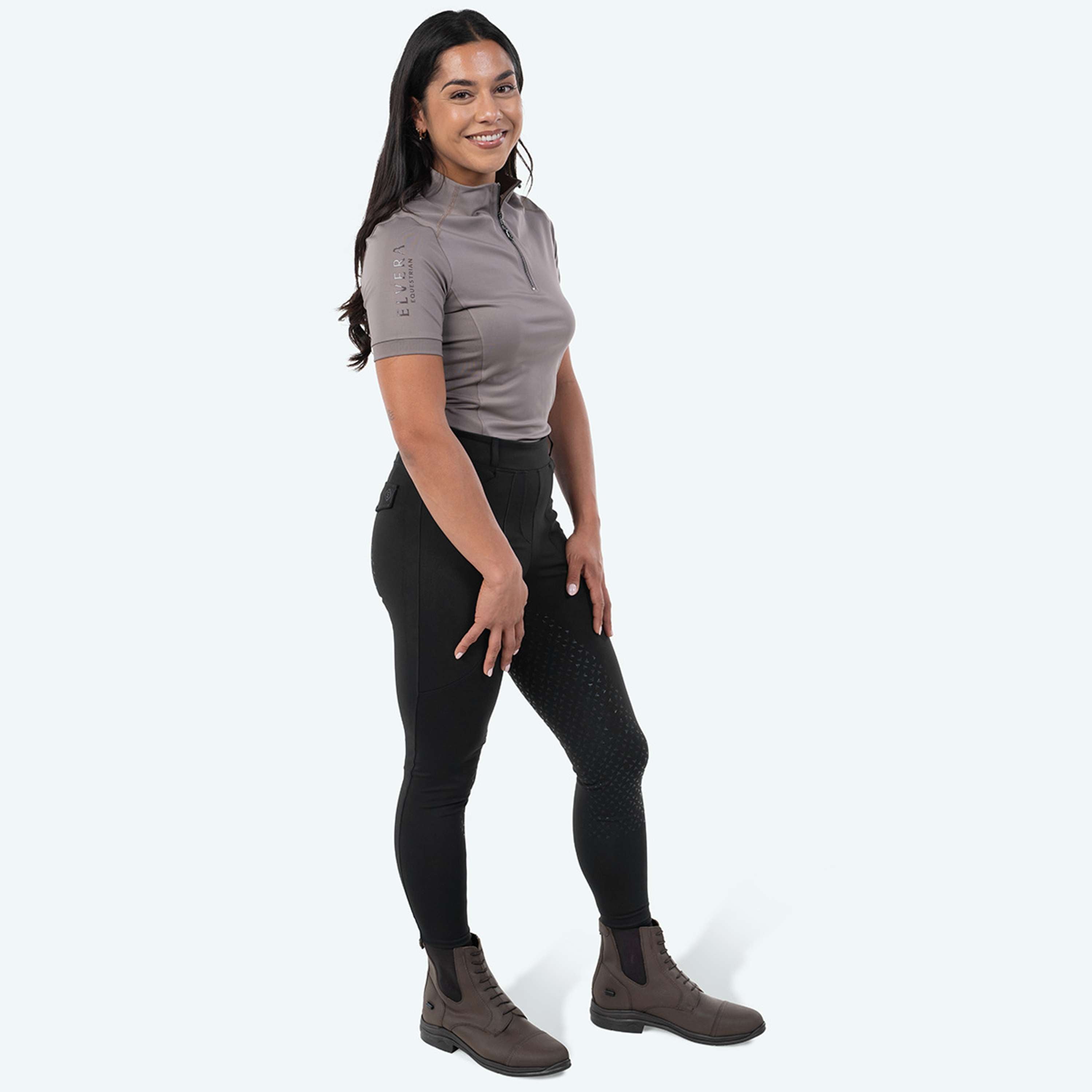 Elvera Equestrian Trainingsshirt EEVexa Korte Mouw Walnuss