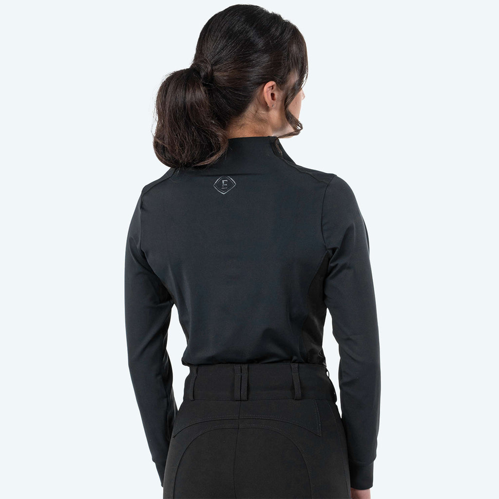 Elvera Equestrian Trainingsshirt EEMexa Lange Mouw Zwart