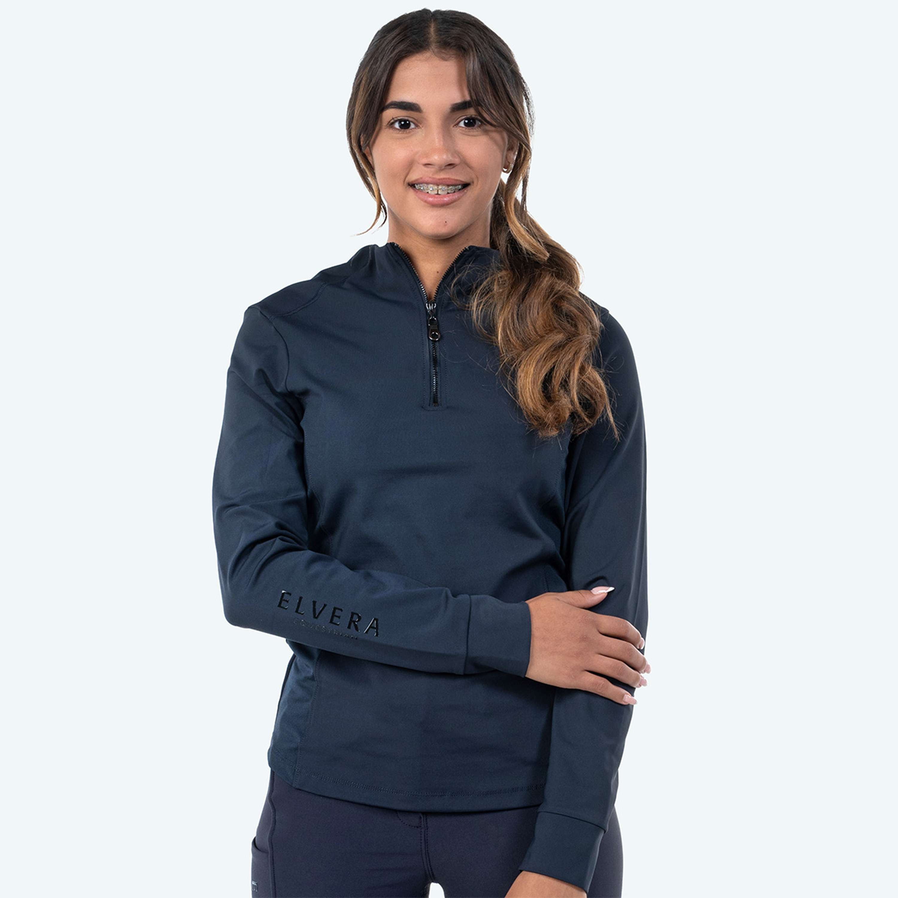 Elvera Equestrian Trainingsshirt EEMexa Lange Mouw Navy