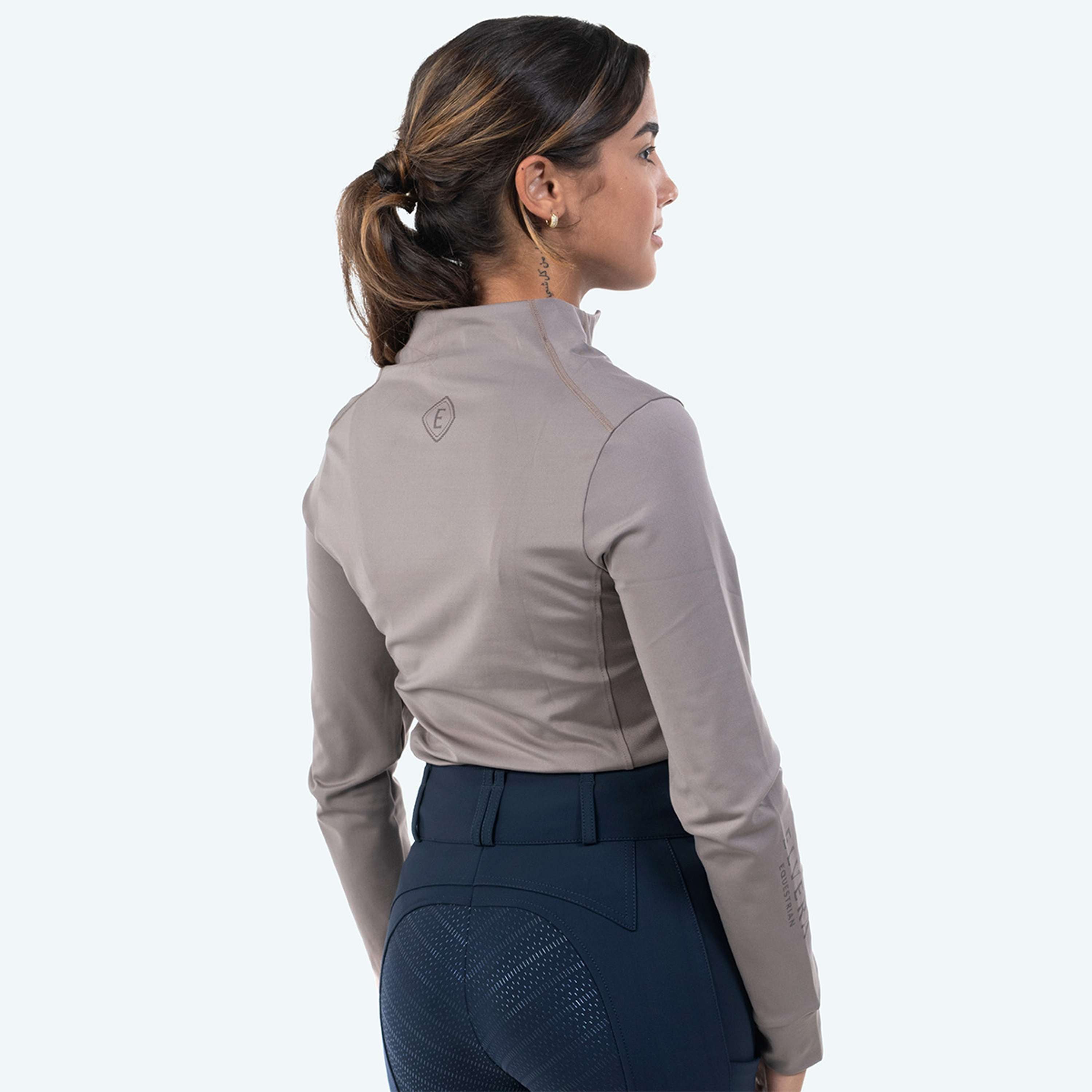 Elvera Equestrian Trainingsshirt EEMexa Lange Mouw Walnuss