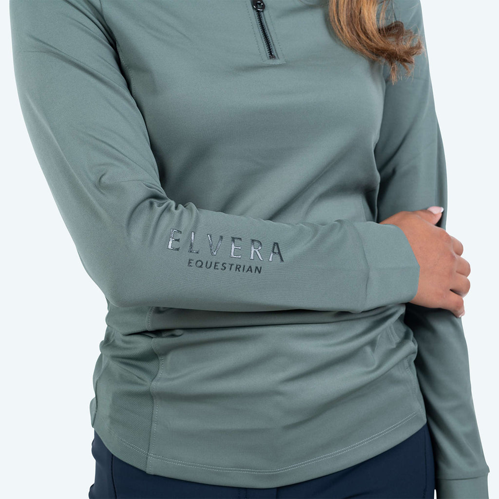 Elvera Equestrian Trainingsshirt EEMexa Lange Mouw Oregano