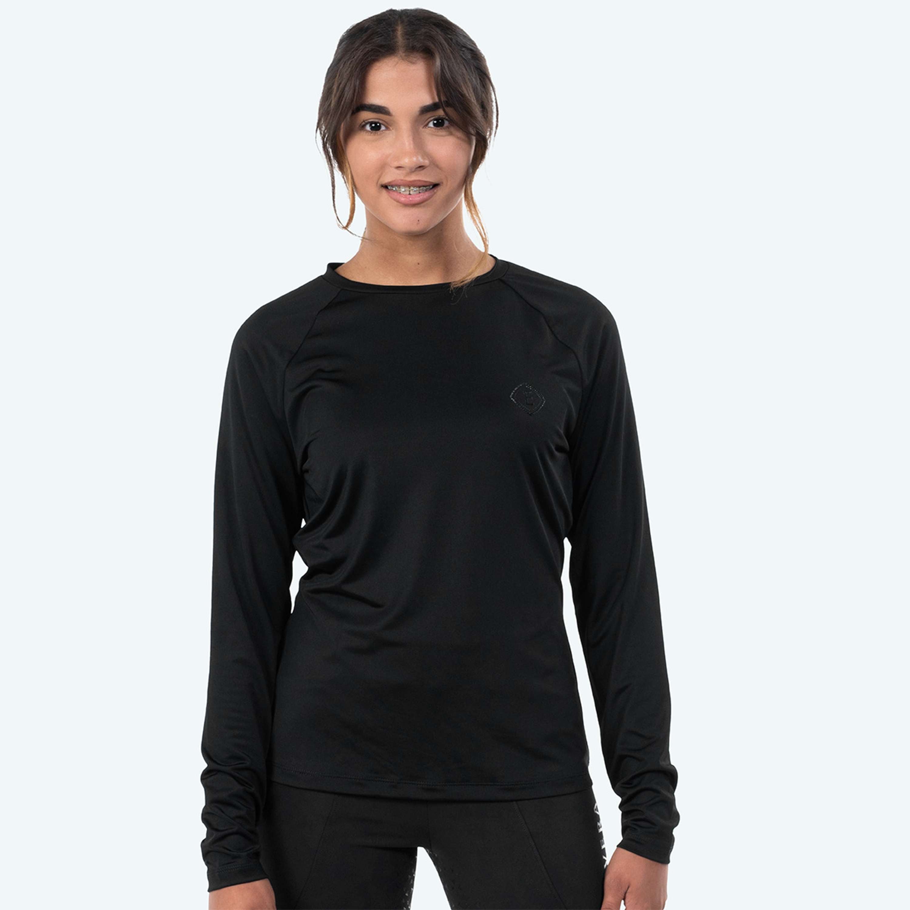 Elvera Equestrian Performance Shirt EELunara Zwart