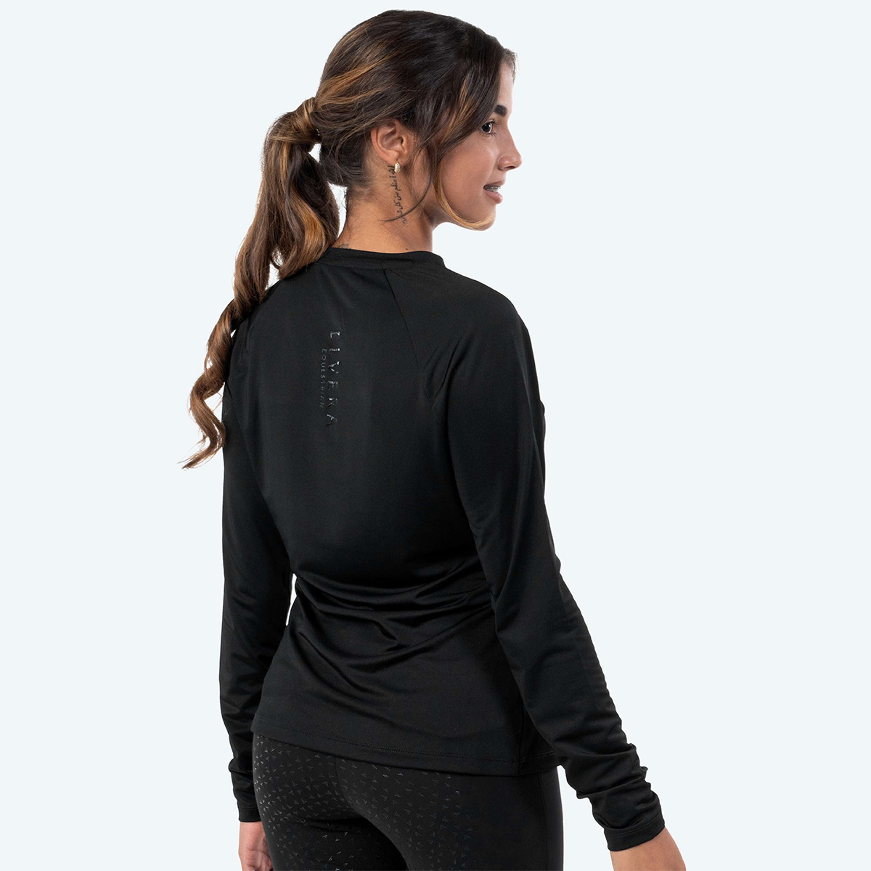 Elvera Equestrian Performance Shirt EELunara Zwart