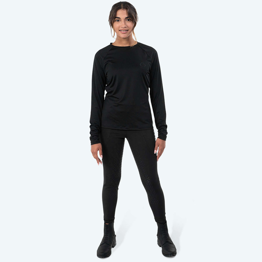 Elvera Equestrian Performance Shirt EELunara Zwart