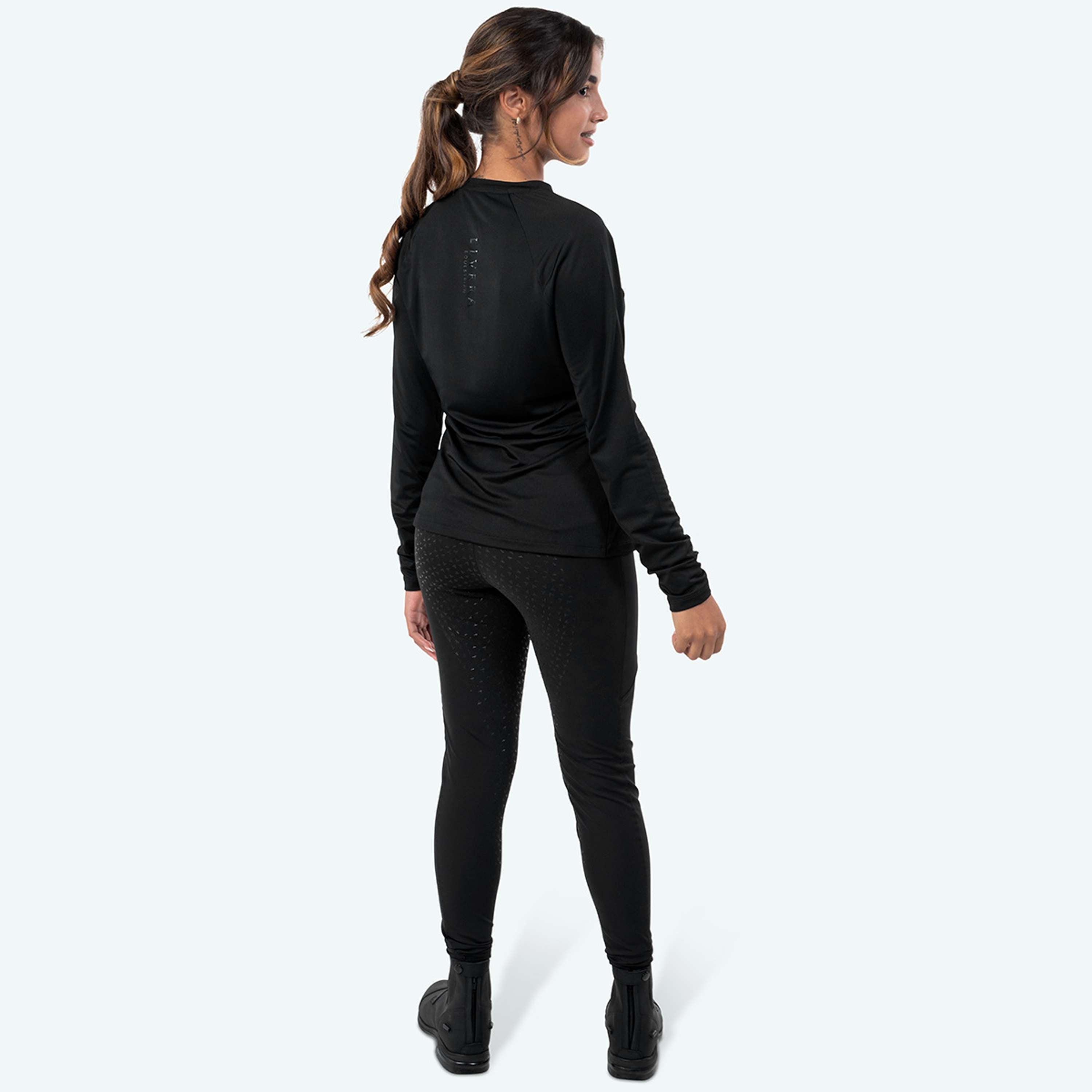 Elvera Equestrian Performance Shirt EELunara Zwart