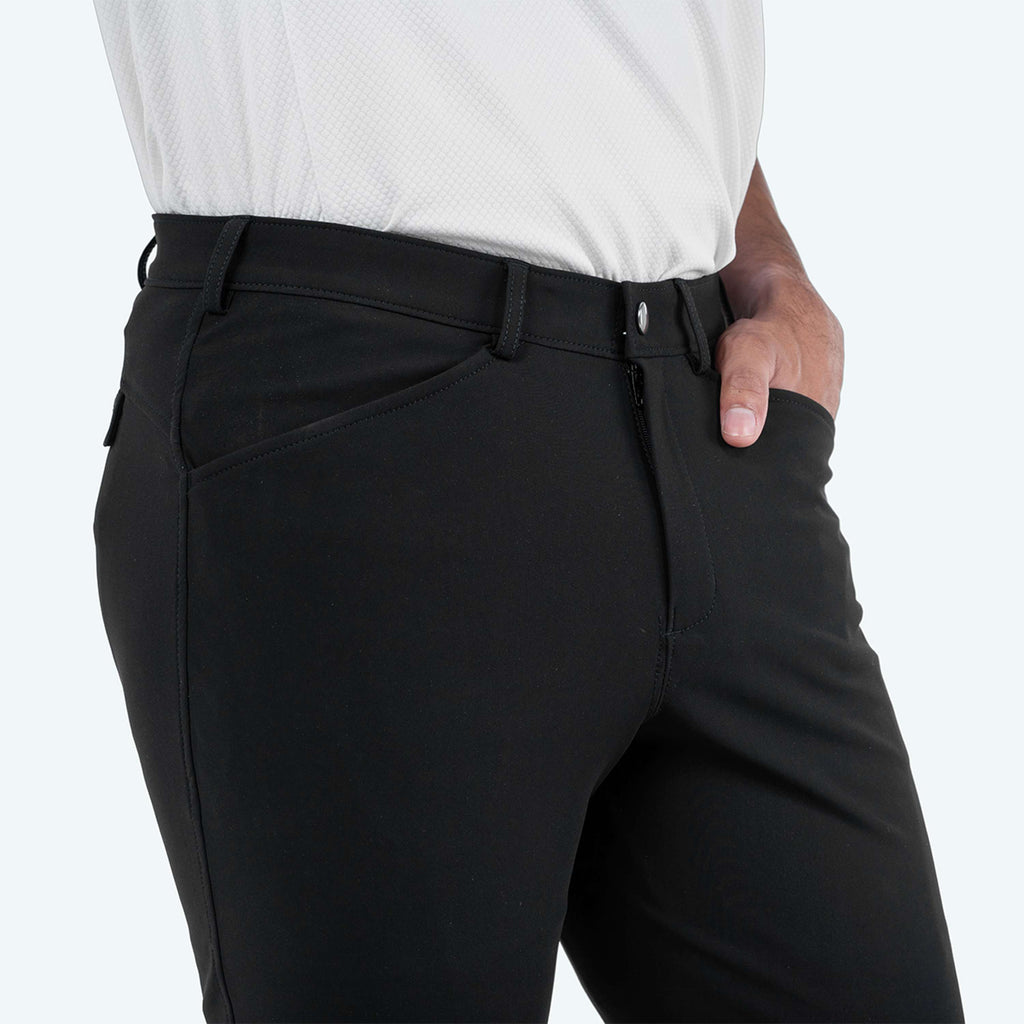 Elvera Equestrian Rijbroek Dual Core Pro Half Seat Heren Zwart