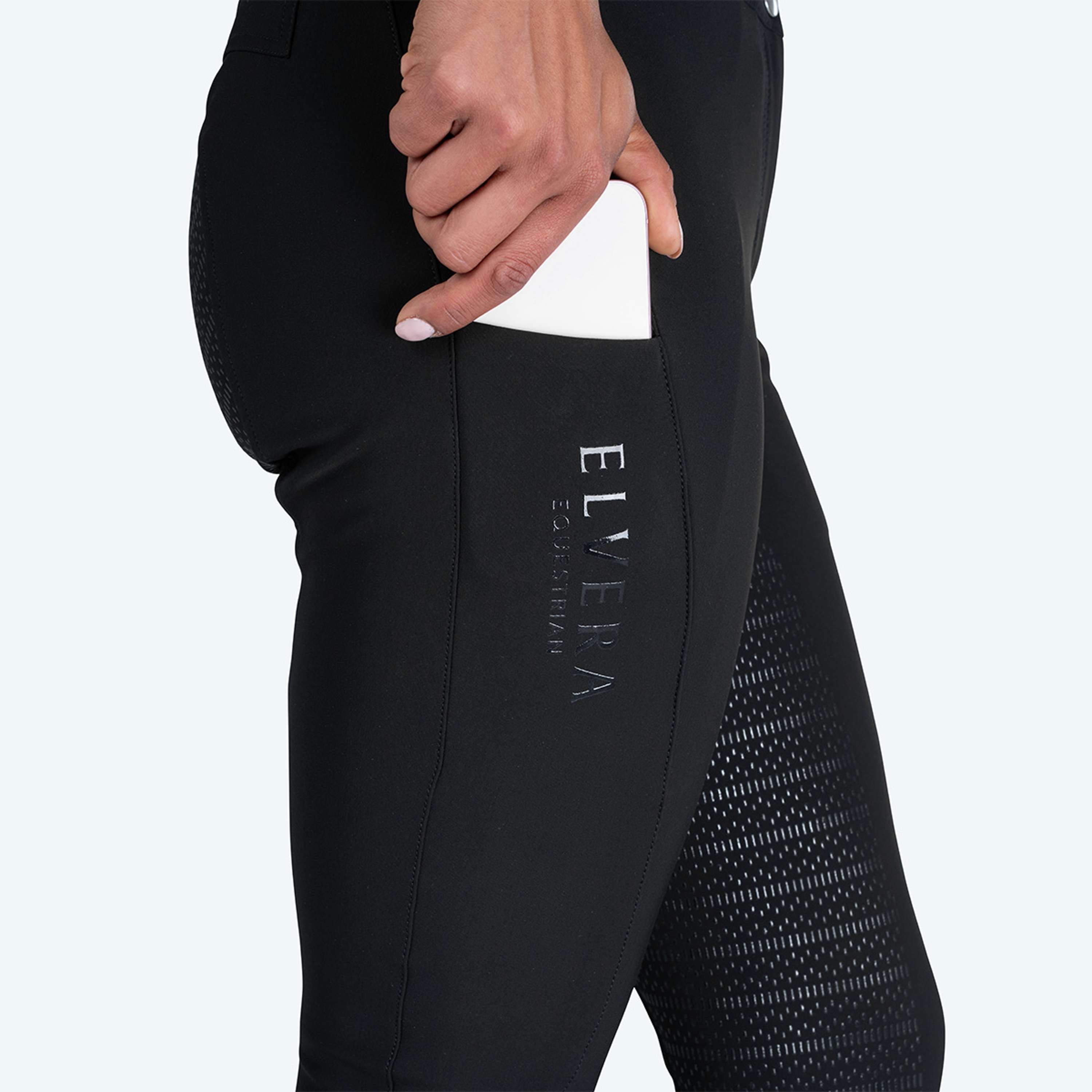 Elvera Equestrian Rijbroek Dual Core Pro Zwart