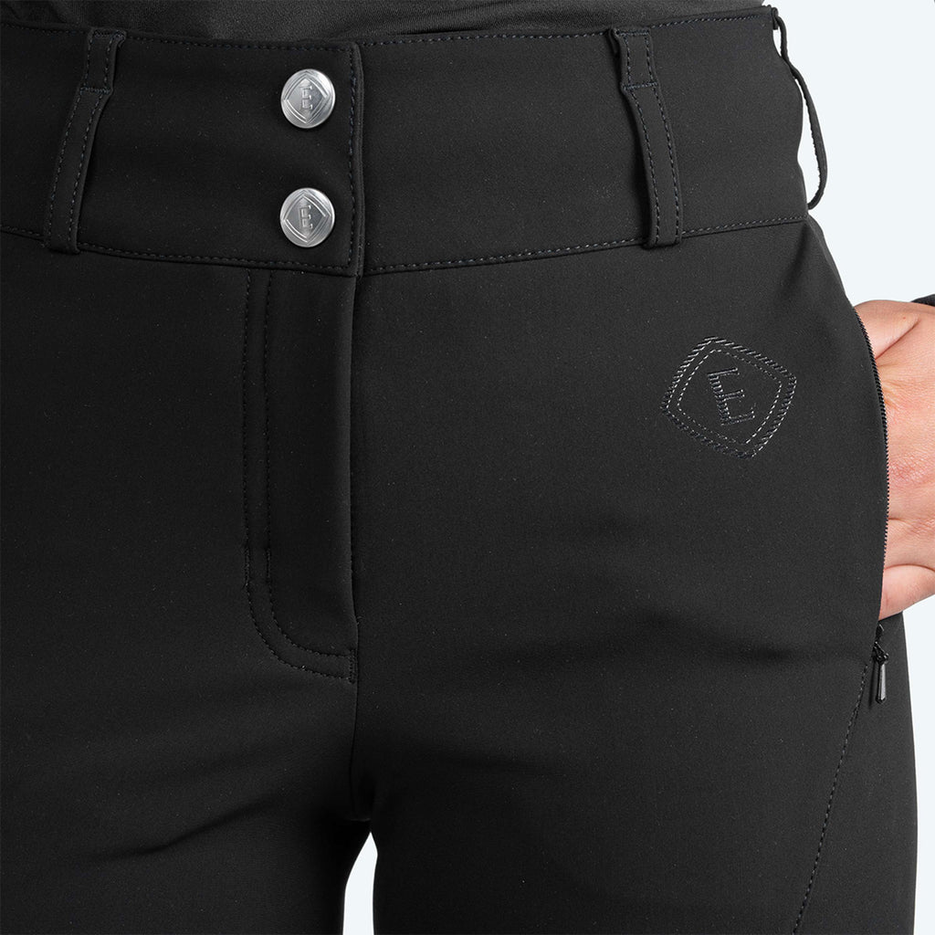 Elvera Equestrian Rijbroek Dual Core Pro Half Seat Zwart