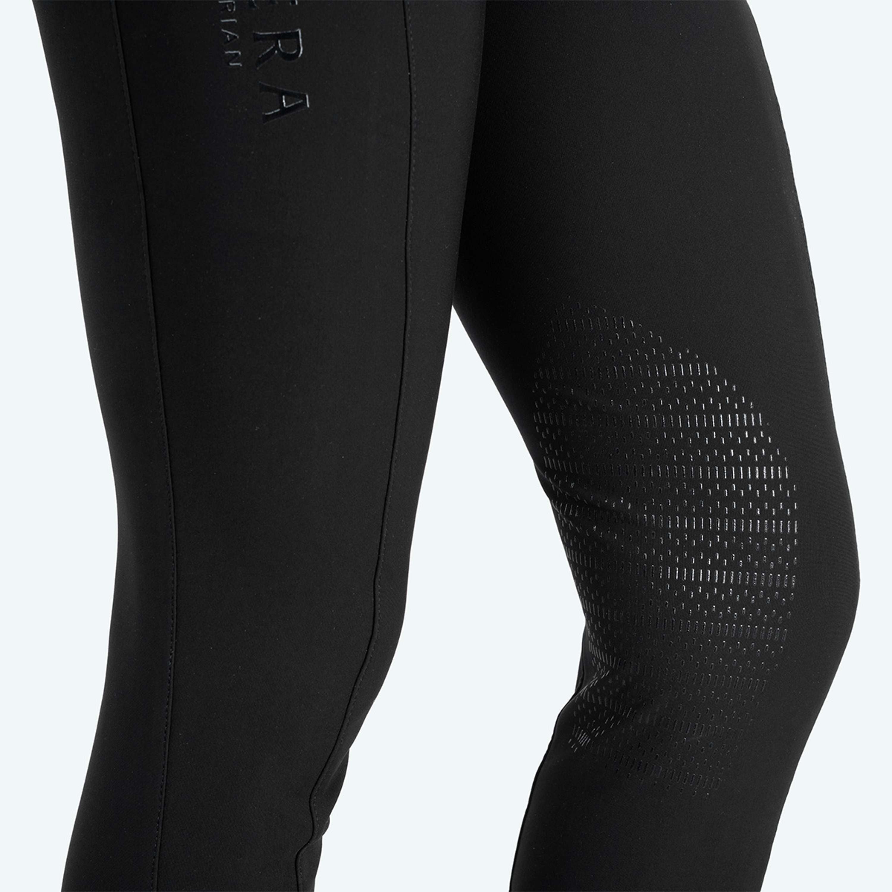 Elvera Equestrian Rijbroek Dual Core Pro Half Seat Zwart