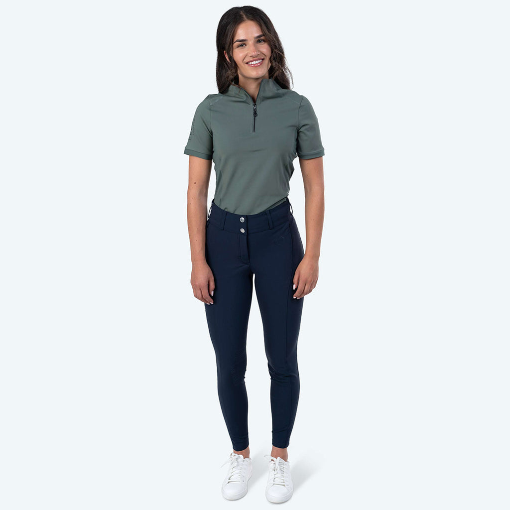 Elvera Equestrian Rijbroek Dual Core Pro Half Seat Salute