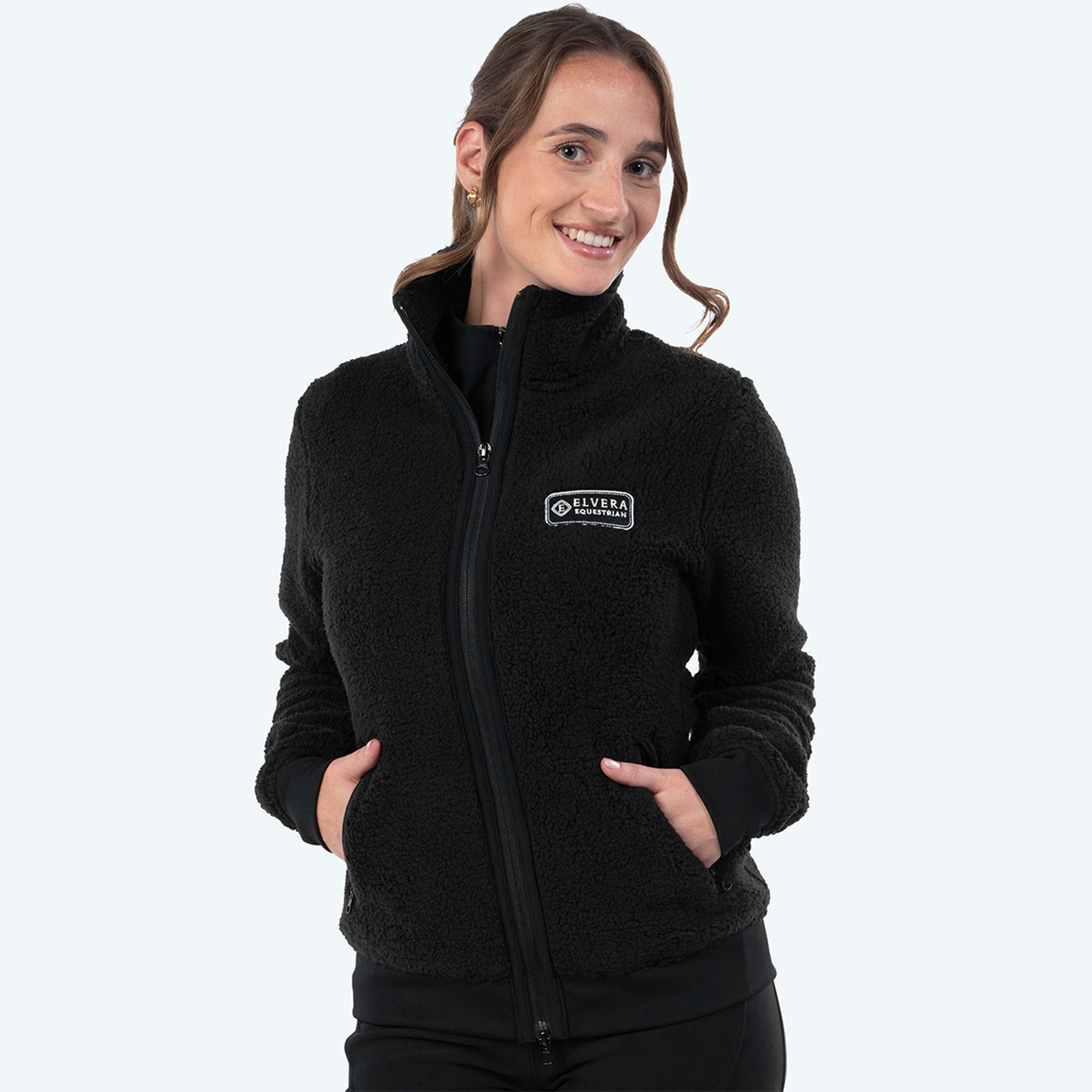 Elvera Equestrian Fleecevest EEDaphne Zwart