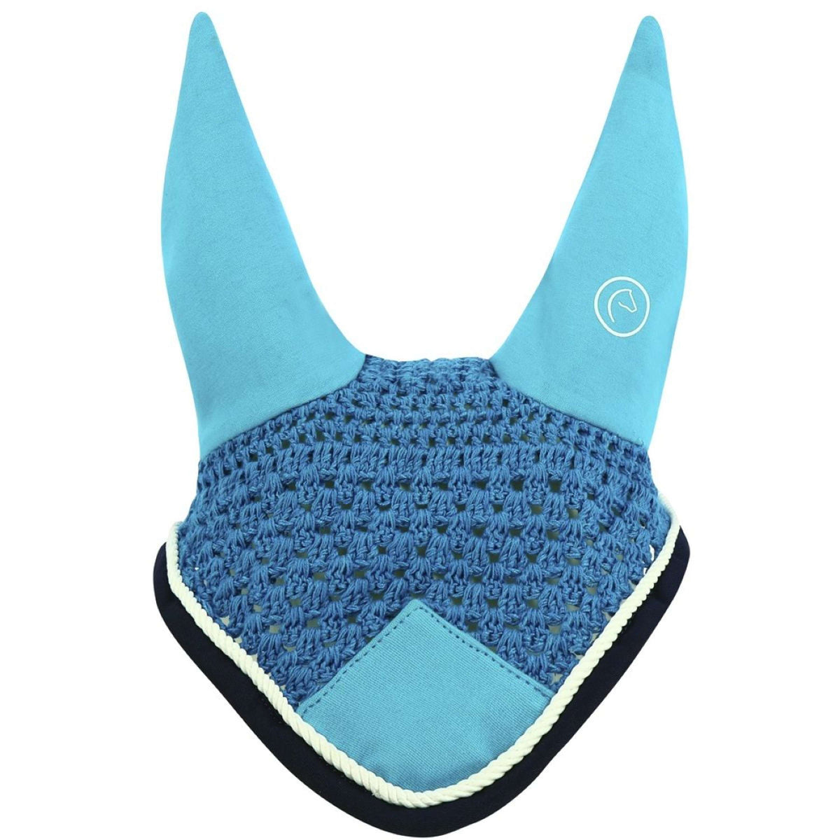 EQUITHÈME Oornetje Polyfun Turquoise/Marineblauw