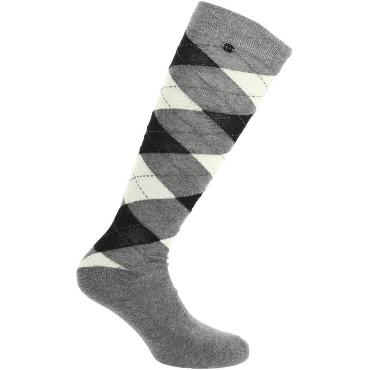 EQUITHÈME Sokken Argyle Grijs/Ecru