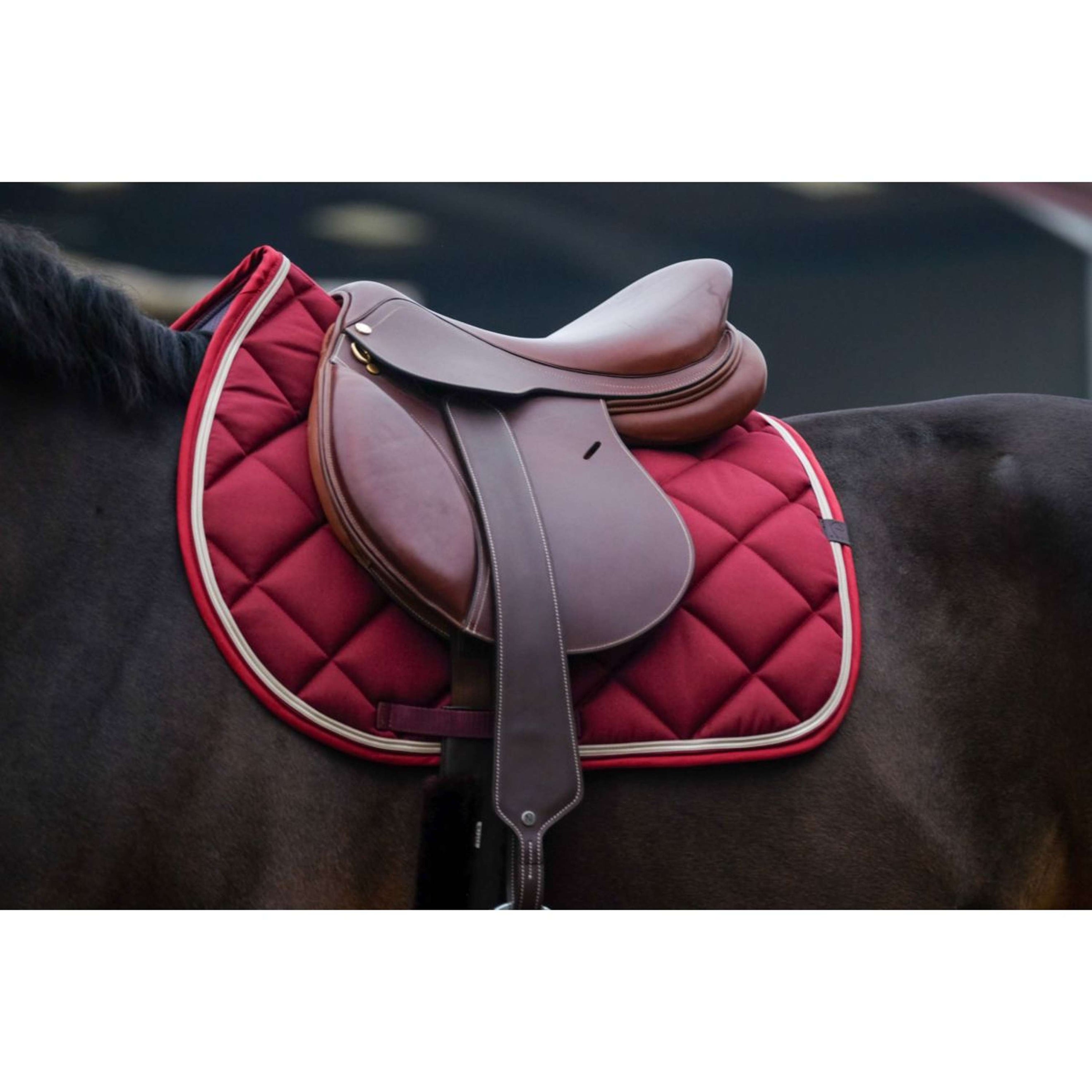 EQUITHÈME Zadeldekje Classic Springen Burgundy EQUITHÈME Zadeldekje Classic Springen Burgundy
